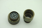 ITT Cannon CB6U24-7PC 16-Pin Male Connector, Twist Lock, No Pins (A)  - NEW