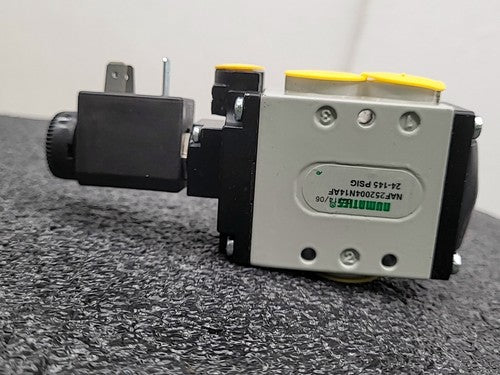 Numatics NAF252004N14AF Pneumatic Solenoid Poppet 3 Way Valve 24-145 PSIG 24V