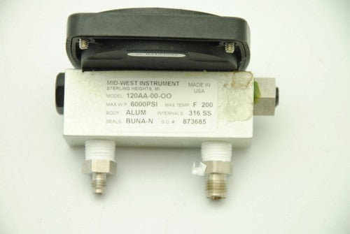 Mid-West Instrument 120AA-00-OO, Differential Pressure Gauge, 0-10 PSID