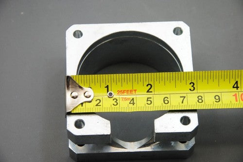 Motor Standoff Steel , 38mm High 76mm Sq, 87mm Bolt Hole Circle