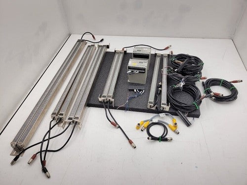 STI Light Curtain Set 2 Controllers 5 Curtain Pairs MC47-20 Series 34" 25" 17"