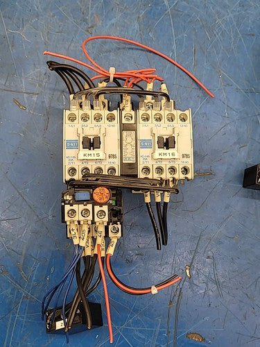 Mitsubishi TH-N20KP Contactor w/ S-N11 Thermal Overload Relay SQ250503F Caps