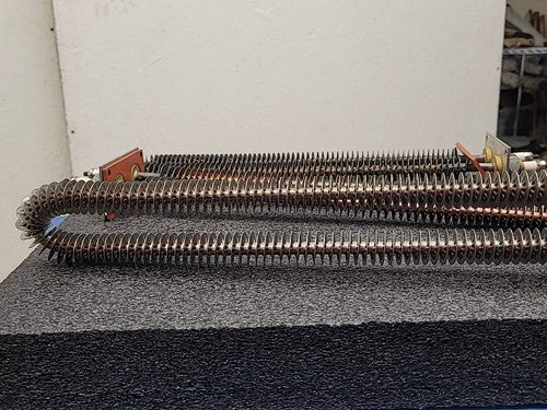 3x Industrial Tubular Finned U Type Air Heating Elements Ceramic Insulators 15"
