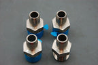 SSP Push-On Barb Male SS Pipe Connector 33mm Threads by 22mm Hose Lot of 4