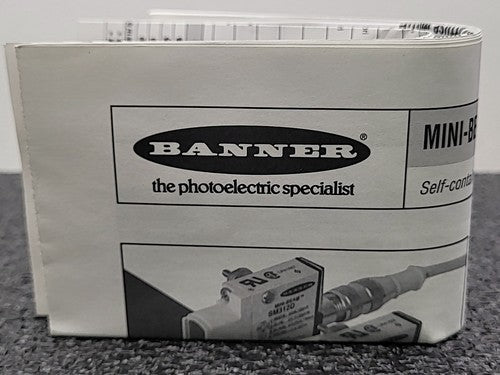 Banner SM312DQD Mini Beam Photoelectric Sensor Diffuse Mode 10-30V DC
