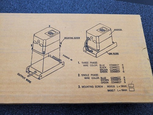 DELTA ELECTRONICS 26TDT1W4B4 VFD EMI 3 Phase Line Filter 480V 26A 50/60Hz NEW