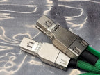 Lot of 2x SFF-8644 Mini SAS HD to Slimline x4 SFF-8654 4i Straight 38 Pin Cable