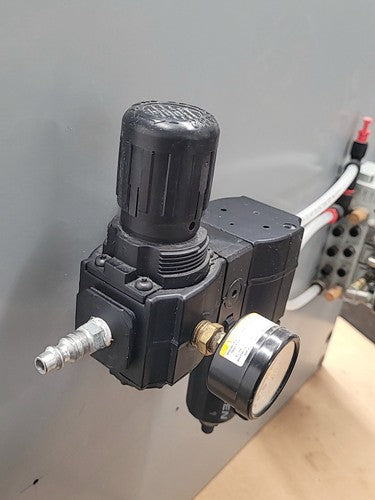 Hoffman Control Cabinet IDEC FA-3S PLC Numatics 3 Solenoid Valve ABB Contactors