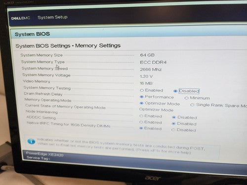 Dell PowerEdge XE2420 Server 2x Xeon Gold 6252 64G RAM H720P 2x 2000W PSU