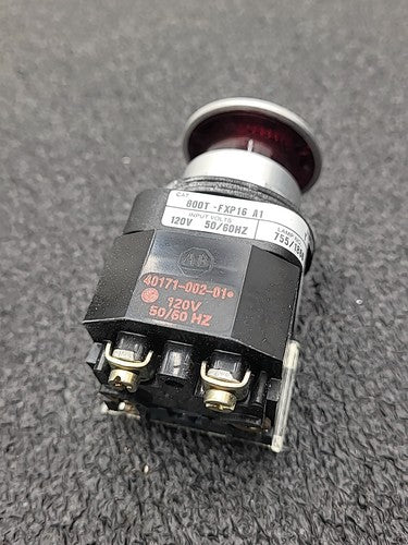 Allen Bradley 800T-FXP16RA1 Illuminated Push Button Red 2 Position Push Pull