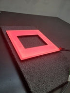 Wafer Inspection High Intensity Compact RED LED Light Illuminator 24VDC Square