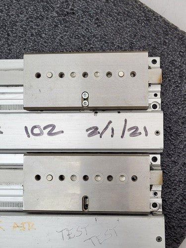 Lot of 2x FESTO SLG-18-275-YSR-A SA-208432 Linear Drive Air Actuator says: leaks