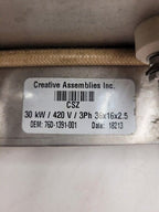 Cincinanati Sub Zero / Creative Assemblies 30kW 420V 3Ph Air Heater 36"x16"x2.5"