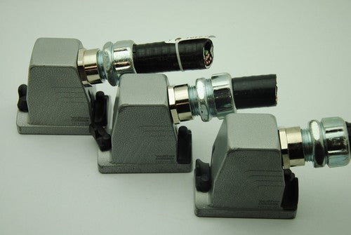 WALTHER PROCON 727710 Housing w/ AMPHENOL C146-P10-001-G8 Connectors, Lot of 3