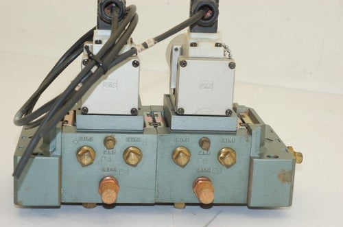 SMC Pneumatic Manifold,  NVS4124-0052DP Air Valve, 2-Position, 2-Valves