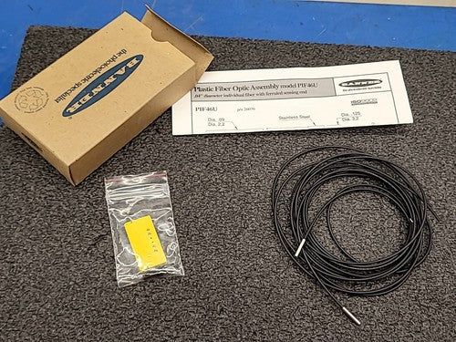 Banner PIF46U Plastic Fiber Optic Assembly 26036 .04" Diameter Ferruled Sensor