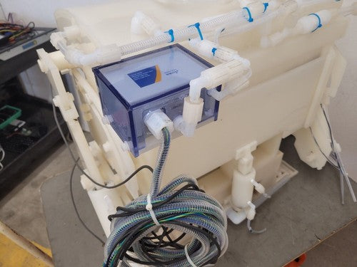 PTFE High Purity Liquid Bath Acid Rinse Tank Lift Lid MKS 4210um SMC LVW90-80N
