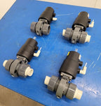 Lot of 4x Gemu Typ 410 Pneumatic Butterfly Valve DN 25 PN Air Open Spring Close
