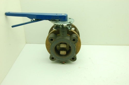 Keystone K Lock Butterfly Valve Fig.312 W/ 2 Nibco 3" Female Solder Cup Flanges