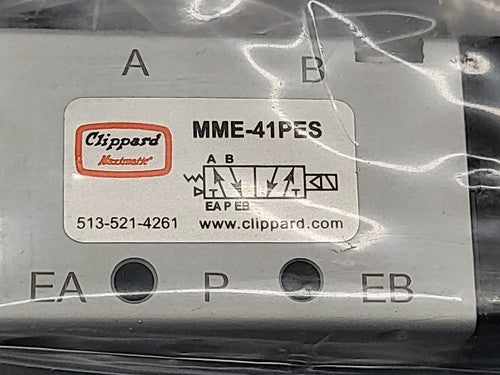Clippard Maximatic MME-41PES Solenoid Valve 110VAC DIN Coil (19E20)