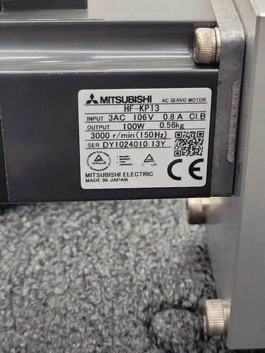 Mitsubishi 100W Servo Extendable Pneumatic Conveyor System HF-KP13 + MR-J3-10A B