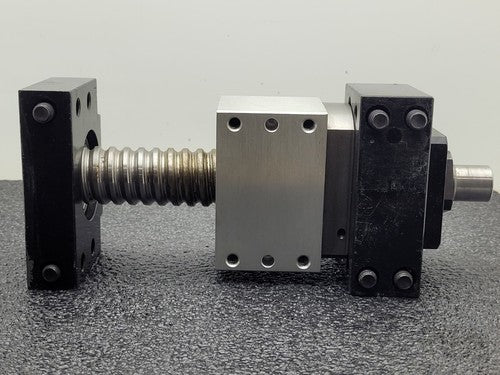 Ball Screw 3.5" travel 0.37" Pitch 1" input shaft 1.5" major Diameter Heavy Duty
