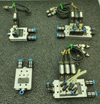 Lot of 2x SMC VZ3123-5MOZ-M5-Q and  2x VZ3123-5MOZ-M5 Pneumatic Valve Blocks