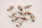 Turck-Style 5-Pin SS Panel Mount Connectors, Female to Male - Lot of 10