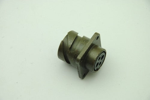 ITT Cannon CB2-16-9SC 4-Pin F Connectors, Panel Mount, No Pins - Lot of 6 - NEW