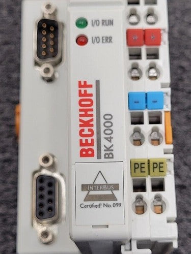 Beckhoff InterBus-S Koppler Coupler BK4000 24VDC DB9 Connectors