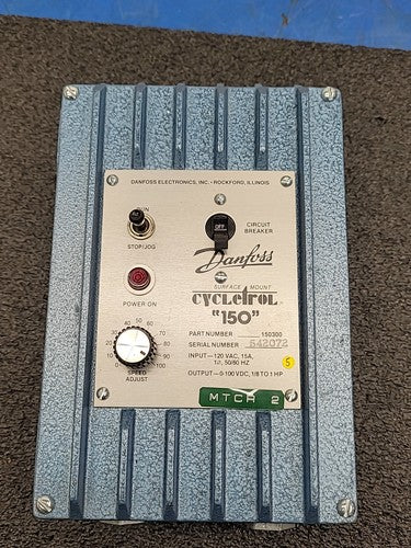 Danfoss CycleTrol 150 DC Motor Speed Controller 150300 120VAC Input 0-100VDC Out