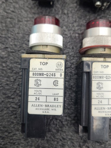 Allen Bradley 800MR-Q24S Series D Pilot Light Indicator Lamp Lot Mixed Colors