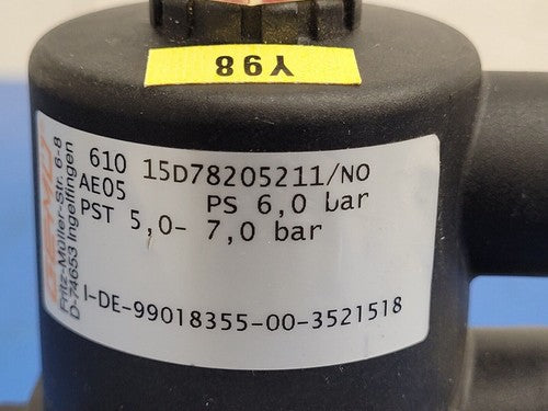 Lot of 7x Gemu Typ 610 Pneumatic Diaphragm Valve DN 15 4-7bar EPDM FPM