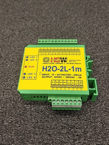 HSW H2O-2L-1m Level Controller Module 12-24 VAC/VDC DIN Dry Cleaner Control