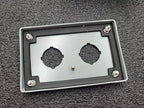 Hoffman E-E-2PBA Pushbutton Enclosure 2 Hole Steel NEMA Type 12 13 Gray Box