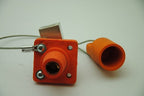 Leviton Single-Pole Female Receptacle, Orange, 5/8" ID