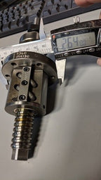 LSI Linear Ball Screw, 190mm L, 55mm Travel, 5mm Lead, 67mm Center Nut Mod: 5360