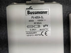 4 Bussmann PV-400A-3L 400A gPV Photovoltaic Fuses with Holders & Terminal Covers