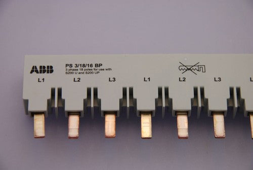 ABB 2CDL230489R1618 Busbar 3-Phase 18-Pole Terminal Block 16mm² PS 3/18/16 BP