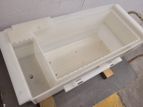 PTFE High Purity Liquid Bath Acid Rinse Tank  10"x10"x21" Tank Inside Unit C