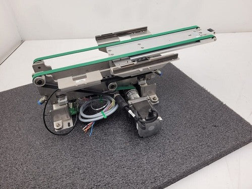 Beckhoff Stepper Motor Driven Extendable 2 Belt Conveyor 13" to 19" Extension A