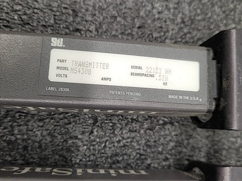 STI miniSafe MS4316  Safety Light Curtain 7.5" Beam Pair w/ Controller 42268-04
