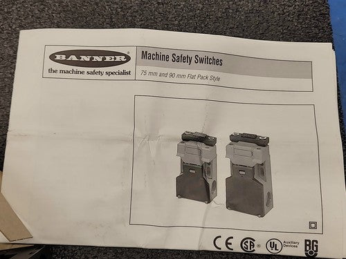 Banner SI-QS90MD 46703 Machine Safety Interlock Switch In-Line