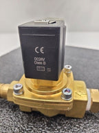 SMC 1" Solenoid VXZ2350-06-5DZ1 Air Water Oil Valve 24VDC 3/4" Hose Barb 145 PSI