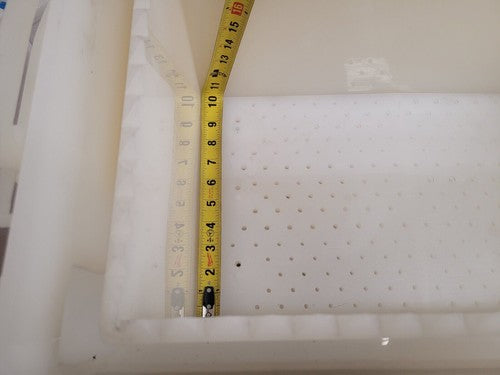 PTFE High Purity Liquid Bath Acid Rinse Tank Lift Lid MKS 4210um SMC LVW90-80N