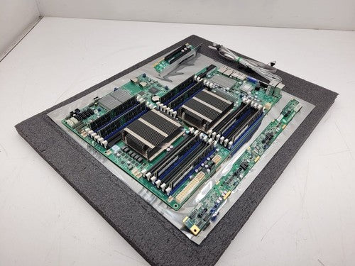 Supermicro X9DRW-3TF+ Server Motherboard 64Gb Ram 2x E5-2620 Xeon Working Pull