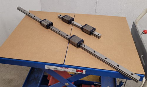 IKO LWES30SL UCD LWSE 30SL Linear 4x Bearing Block Slide Guide  47" + 17" LWE 30