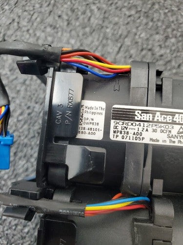 Lot of 4 Dell PowerEdge R610 Fan KVVP3 WP838 0KVVP3 0WP838 Clean Working Pull