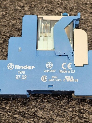 Finder 97.02 Relay Socket 8A 250V 24VDC Relay 46.52.9.024.0040 Tested Working