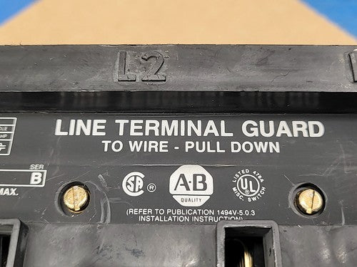 Allen Bradley 1494V-DS200 Ser B Fused Disconnect Switch 3 Pole 3PH 200A 600VAC